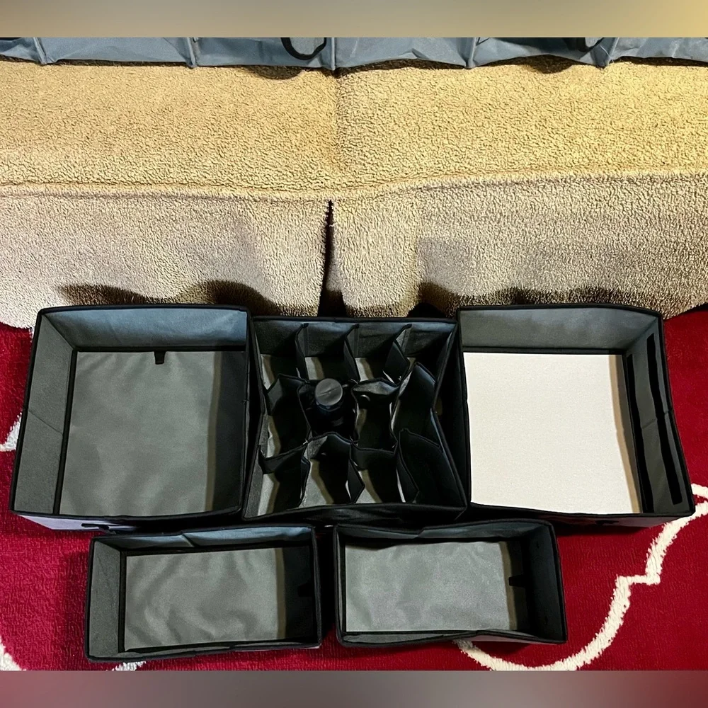 GRAY/BLACK STORAGE ORGANIZER CUBBY SET (VARIOUS SIZES) (GREAT FOR RESELLERS)